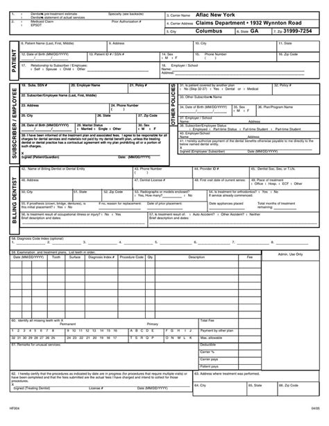 Aflac Printable Claim Forms