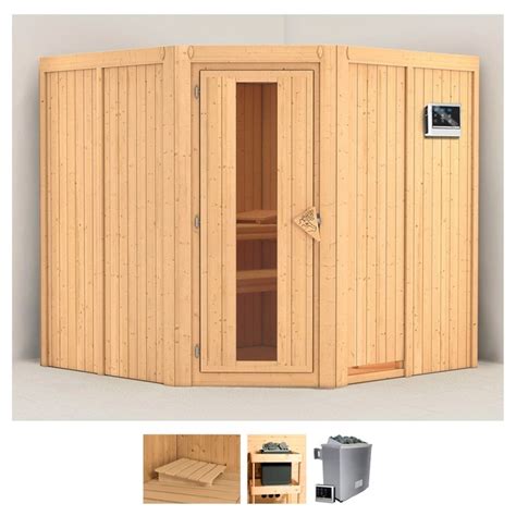 Karibu Sauna Jarin Set 9 KW Ofen Mit Externer Steuerung Online