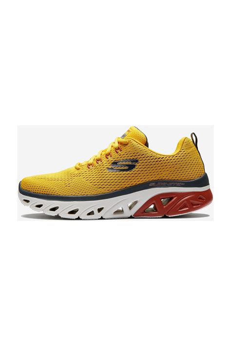 Skechers Glide Step Sport Wave Heat Erkek Sar Spor Ayakkab Yel