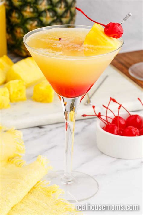 Pineapple Upside Down Cake Martini Real Housemoms