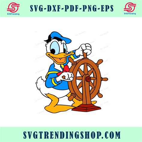 Donald Duck Svg 32 Svg Dxf Cricut Silhouette Cut File Instant