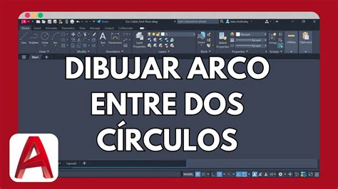 C Mo Dibujar Un Arco Entre Dos C Rculos En Autocad Youtube