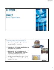 Understanding Food Emulsions: Principles and Applications | Course Hero