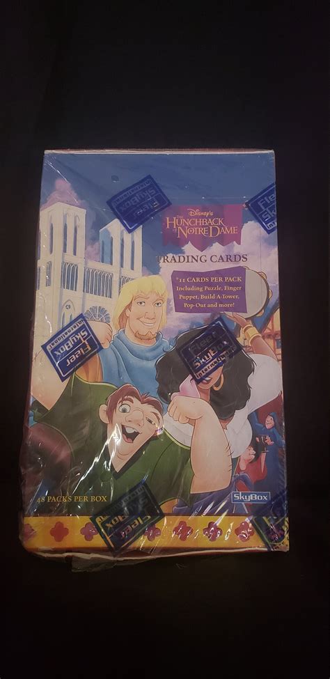 Disney Hunchback Of Notre Dame Trading Cards Sealed Box Etsy