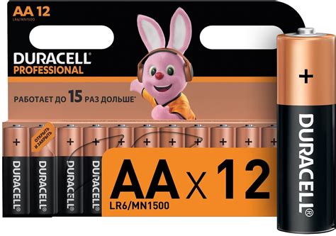 Батарейка Duracell Professional ААlr6 в упаковке 6 шт — купить в