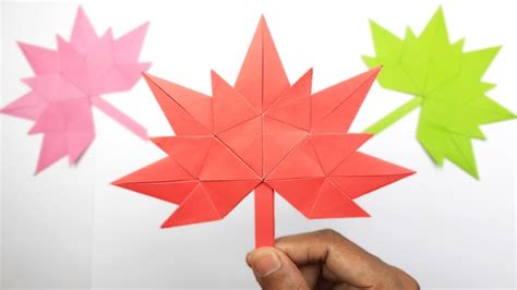 How To Make Maple Leaves Step By Step Origami Maple Leaf Tutorial