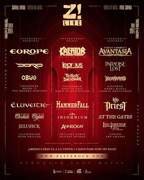 Z Live Rock Fest Presenta Su Cartel Completo Para 2024 Con Europe KK