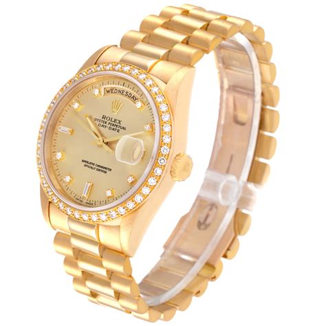 Rolex President Yellow Gold 18348 Stock 47420 Swisswatchexpo