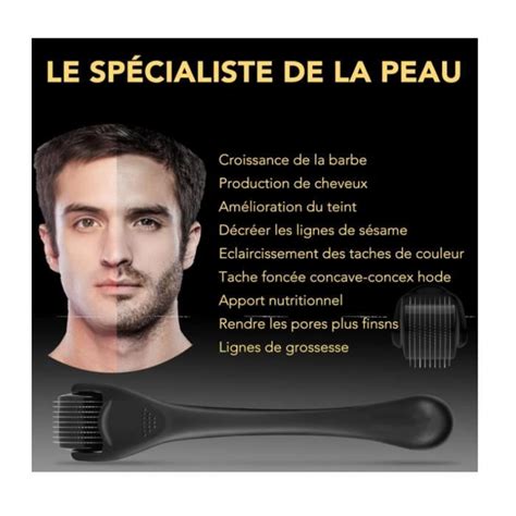 Dermaroller Cheveux 540 1 Mm Derma Roller Barbe Aiguilles En Titane De