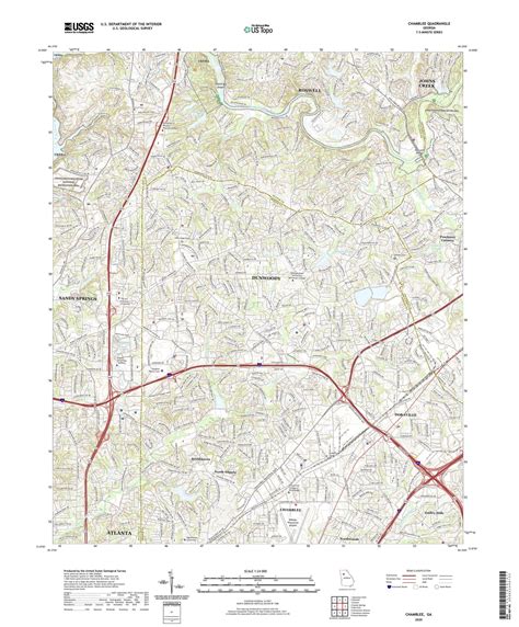 Chamblee Georgia US Topo Map – MyTopo Map Store