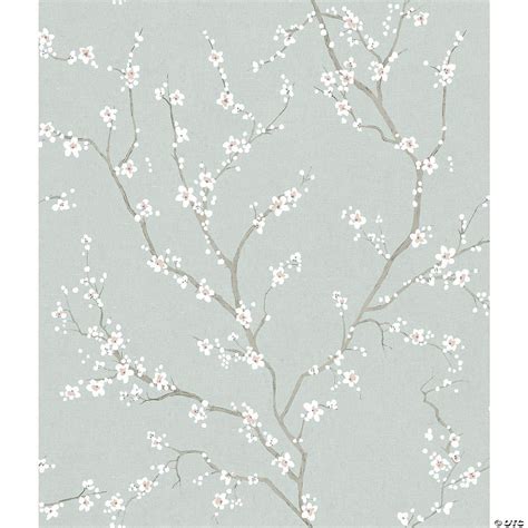 Blue Cherry Blossom Peel & Stick Wallpaper | Oriental Trading