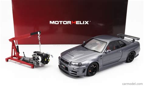 MOTORHELIX M83409 Escala 1 18 NISSAN SKYLINE GT R R34 NISMO Z TUNE