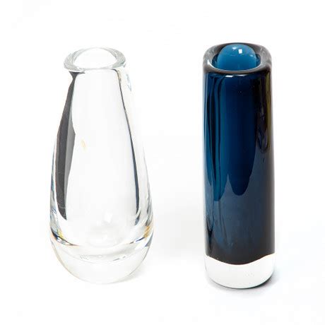 Sven Palmqvist Vaser St Glas Orrefors Glas Konstglas Auctionet