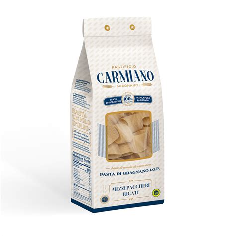 Pasta Di Gragnano Mezzi Paccheri Rigati Pastificio Carmiano