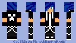 Blue hair boy Minecraft Skin