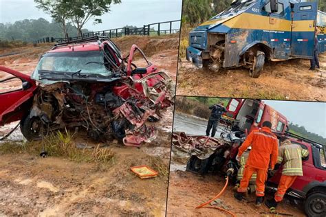 Colis O Frontal Entre Picape E Carro Forte Deixa Tr S Feridos Ro