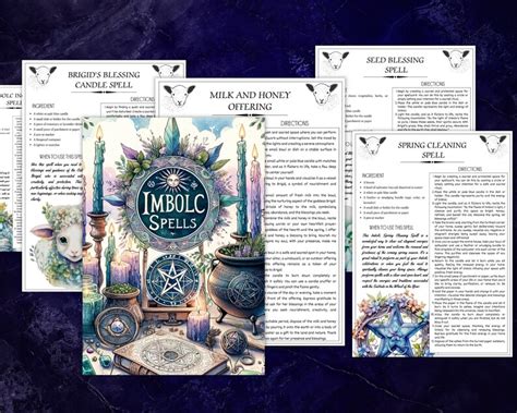 Imbolc Printable Spell Set Unique Spells For The Imbolc Season A