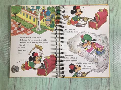 Mickey Mouse journal/storybook journal/Disney autograph | Etsy