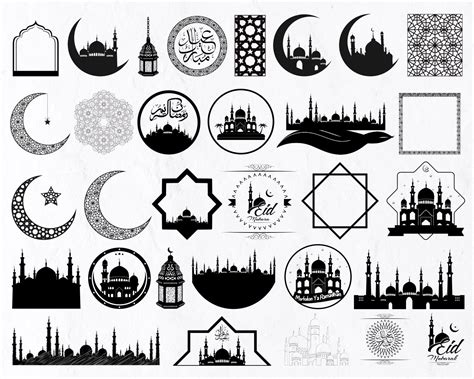 31 Islamic SVG Bundle Cutting Files Template Masjid Etsy Canada