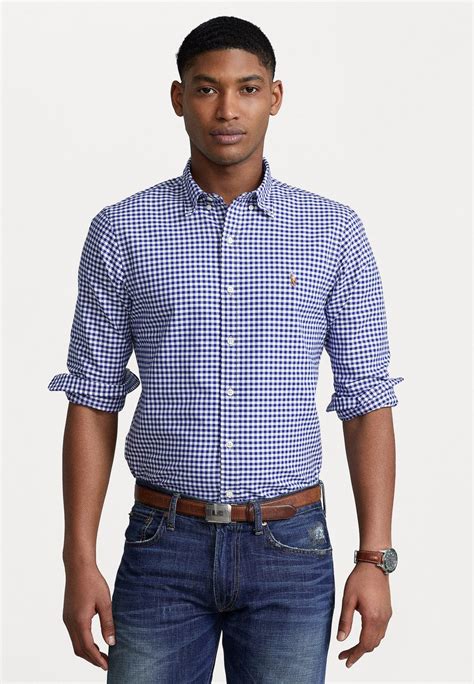 Polo Ralph Lauren Slim Fit Oxford Shirt Košeľa Blue White