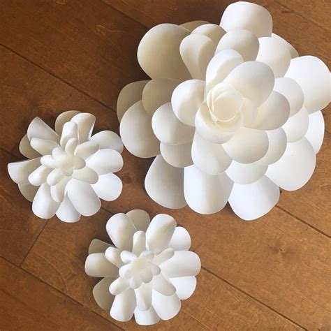 DIY Kit Of Large Paper Flower Pre Cut Craft Kit For Adults Etsy