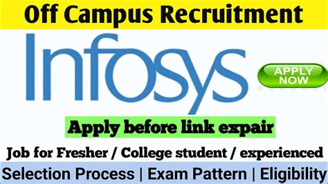 Infosys Mass Hiring 2022 20212020 2019 Batch Infosys Off Campus Drive 2022 Multiple Job