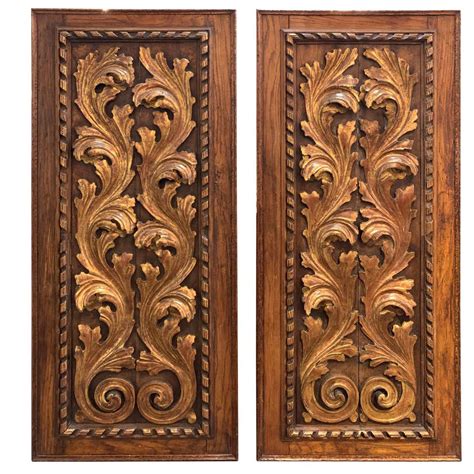 Handmade Carved Wood Panels Carved Panels Three Wood - The Art of Images