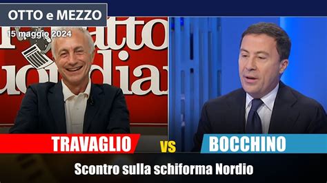 Scontro A Otto E Mezzo Tra Marco Travaglio E Bocchino Sulla Schiforma