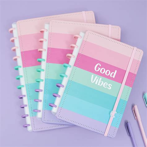 Caderno Inteligente Grande Good Vibes By Indy Maria Divertida