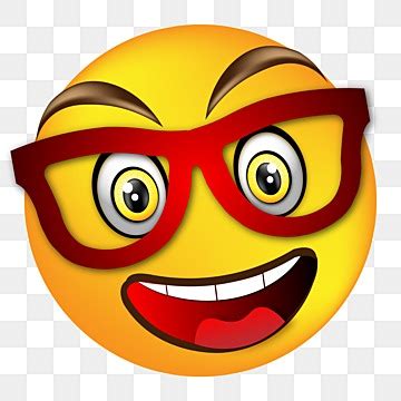 Smiley Face Emoji Clipart Hd PNG 3d Realistic Emoji With Glasses