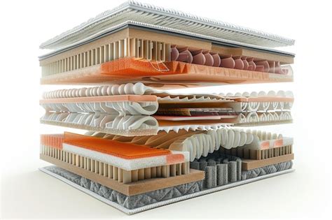 A Detailed Cutaway View Of A Mattress Revealing Its Internal Layers