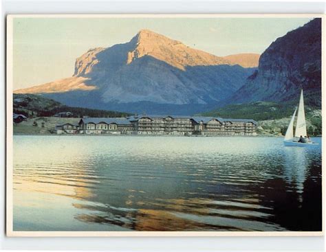 Postcard Many Glacier Hotel, Glacier National Park, Browning, Montana ...