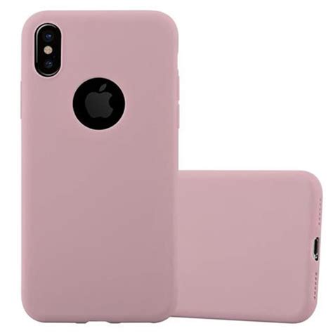 Deksel Iphone X Xs Silikon Cover Rosa Elkj P