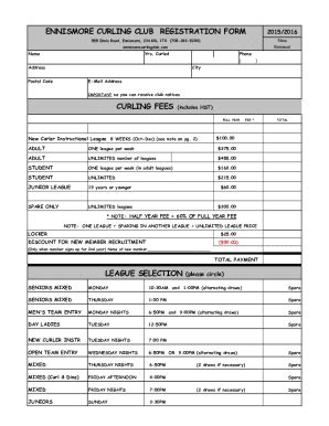 Fillable Online ECC Registration Form 201516 Xlsx Fax Email Print