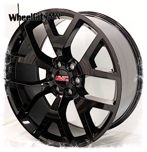 X Gloss Black Oe Replica Wheels Fits Gmc Sierra Denali