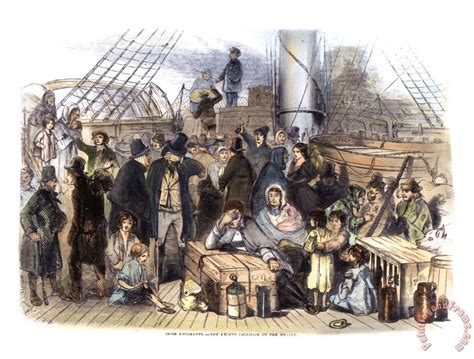 Others Irish Immigrants 1846 Painting Irish Immigrants 1846 Print