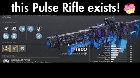 I Forgot About The Premonition Pulse Rifle Youtube