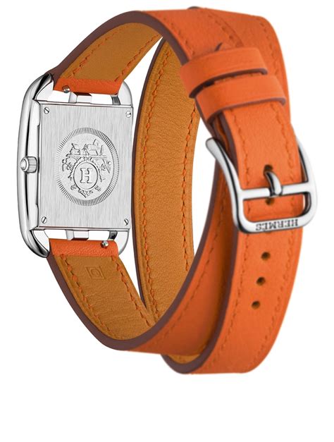 HERMÈS Cape Cod PM Double Tour Leather Strap Watch 23 x 23mm Holt