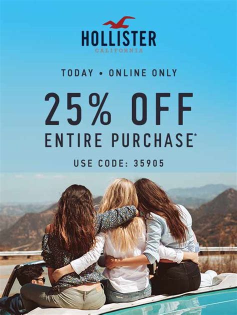 Hollister June 2020 Coupons And Promo Codes 🛒