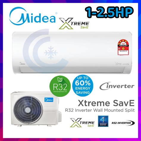 Midea R Inverter Hp Hp Air Conditioner Msxs Crdn Msxs