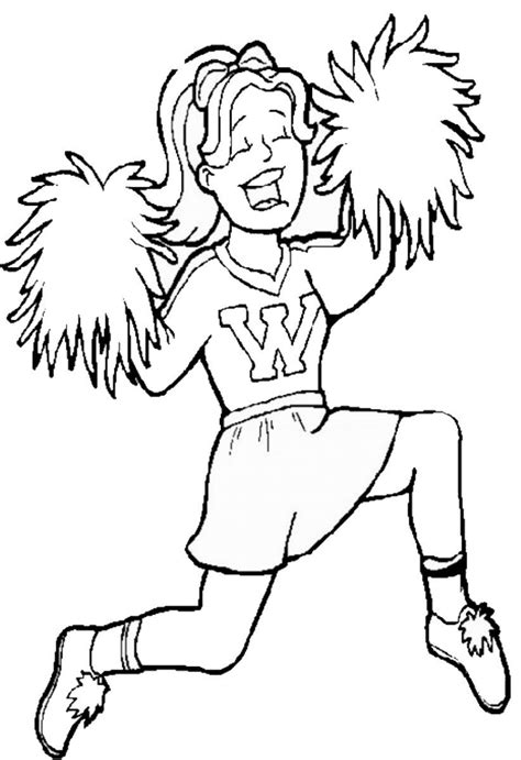 Printable Cheer Megaphone Outline Sketch Coloring Page