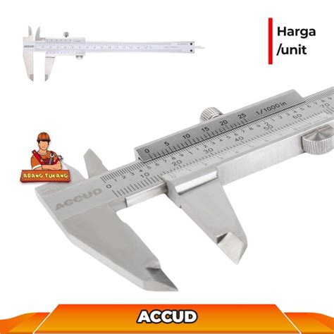 Jual Sigmat Jangka Sorong Manual 8 Inch ACCUD Vernier Caliper 8