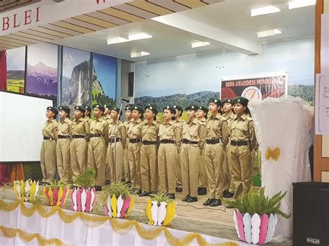 Ncc Cadets Perform At The Drug Awareness Programme Organised By Ncc St