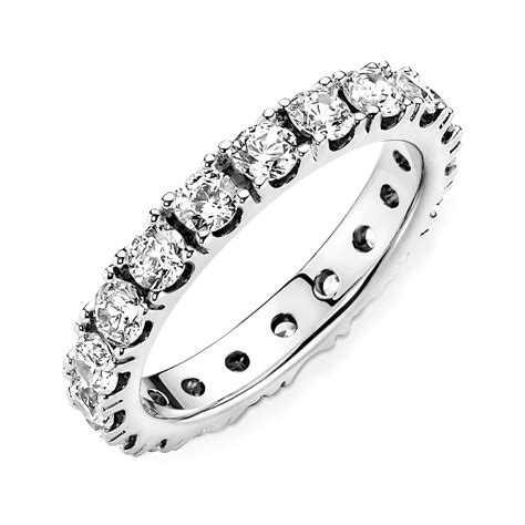 Pandora Clear Sparkling Cz Row Eternity Ring C Ben