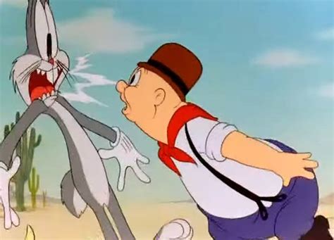 39. Bugs Bunny, scared silly by Elmer Fudd | The Wacky Wabbit (1942 ...