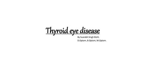 Thyroid Eye Diseasepptx