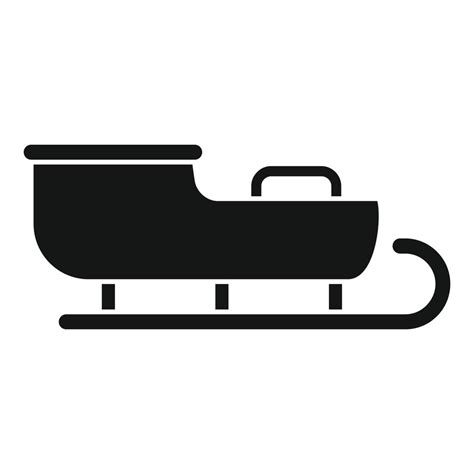 Winter sleigh icon simple vector. Santa sledge 15109507 Vector Art at ...