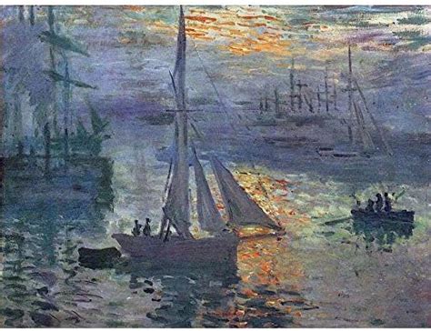 Wee Blue Coo Claude Monet Impression Sunrise Old Master Painting Art