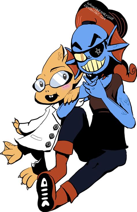 Undertale Alphys And Undyne By Wannabemarysue On Deviantart