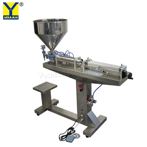 Single Head Horizontal Bottle Bags Pneumatic Filling Machine For Paste